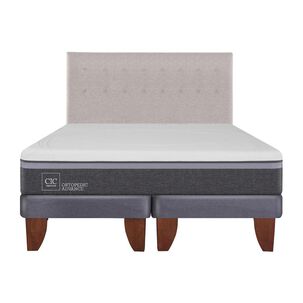 Cama Europea Cic Ortopedic Advance / King / Base Dividida + Respaldo
