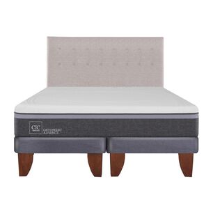 Cama Europea Cic Ortopedic Advance / King / Base Dividida + Respaldo
