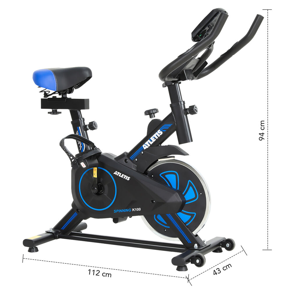 Bicicleta Spinning K100 Azul image number 2.0