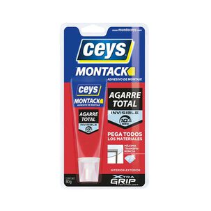 Adhesivo De Montaje Montack Transparente 80grs - Ceys