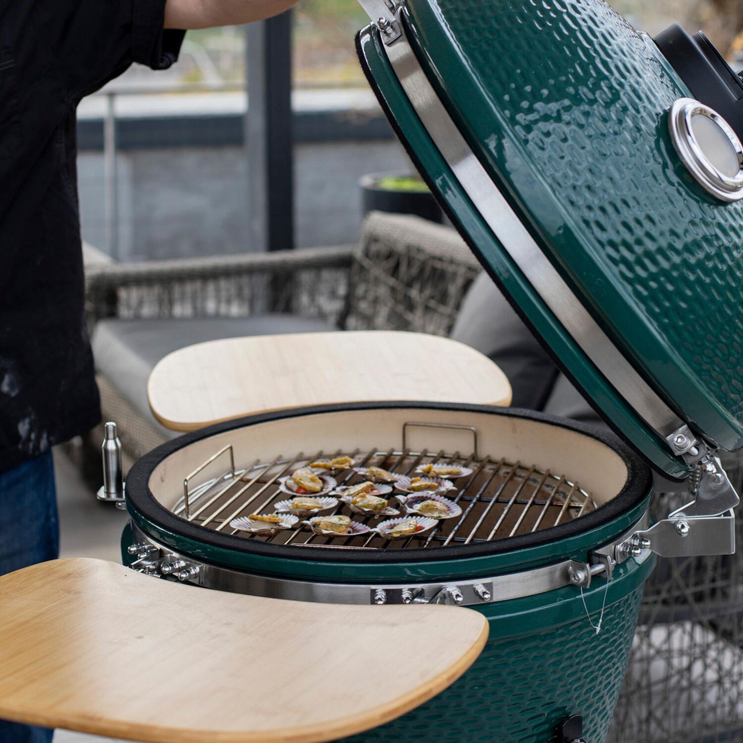 Parrilla Kamado Fdv Tokio Green 22" image number 2.0