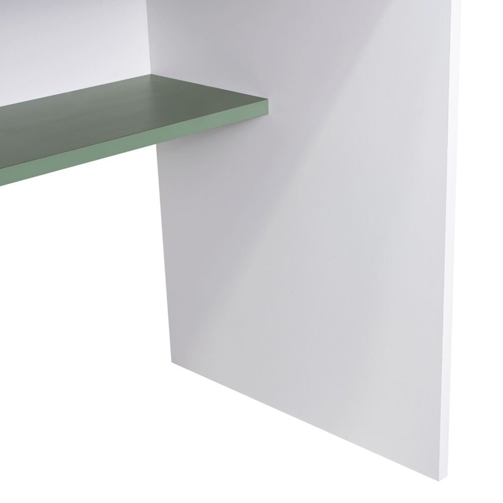 Escritorio Con 1 Cajon 73x80x49,8 Cm Blanco Y Aguamarina image number 6.0