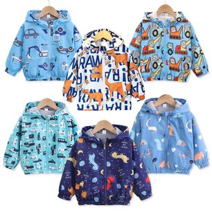 Cortaviento Impermeable Chaqueta Estampado Ni&ntilde;o Y Beb&eacute; Blue Surtidos