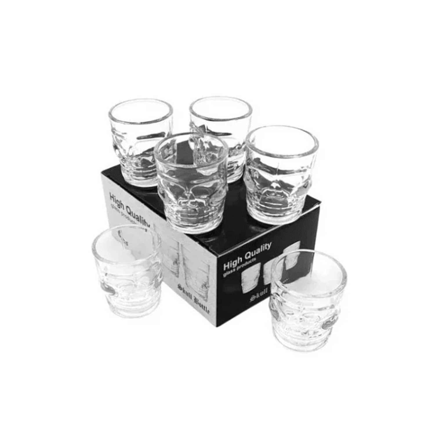 Set 6 Vasos Shot Dise&ntilde;o Calavera 65ml Diversion Asegurada image number 4.0