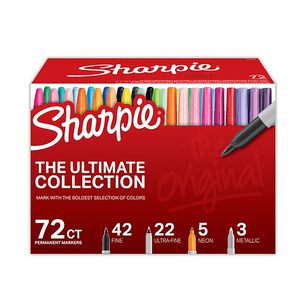 Sharpie The Ultimate Collection 72 Colores Surtidos (42 Finos, 22 Ultrafinos, 5 Ne&oacute;n, 3 Met&aacute;licos)