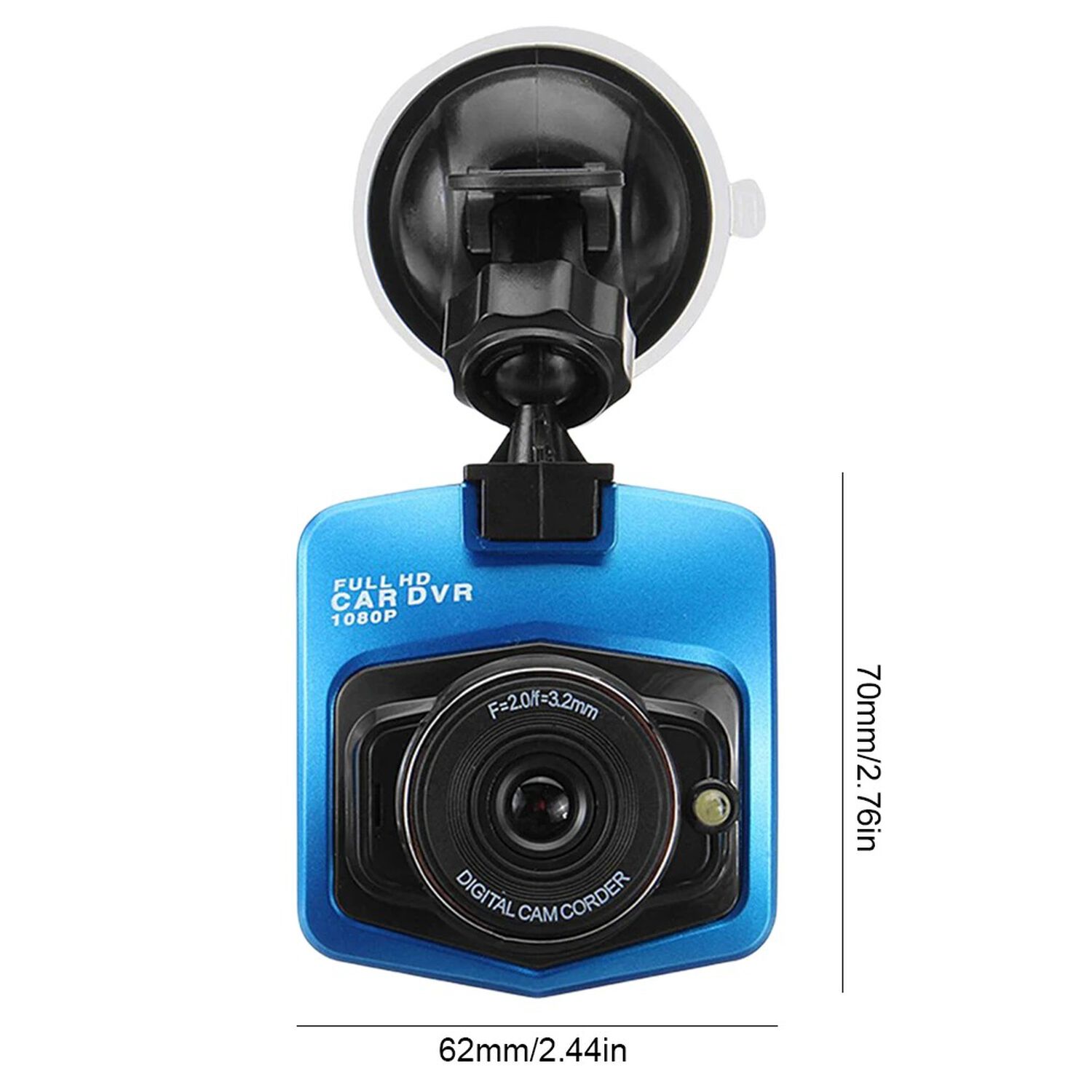 C&aacute;mara Dvr Full Hd 1080p Para Auto | Seguridad Y Grabaci&oacute;n De Conducci&oacute;n image number 2.0