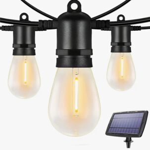 Guirnalda Solar 7,5mt Exterior + 10 Ampolletas