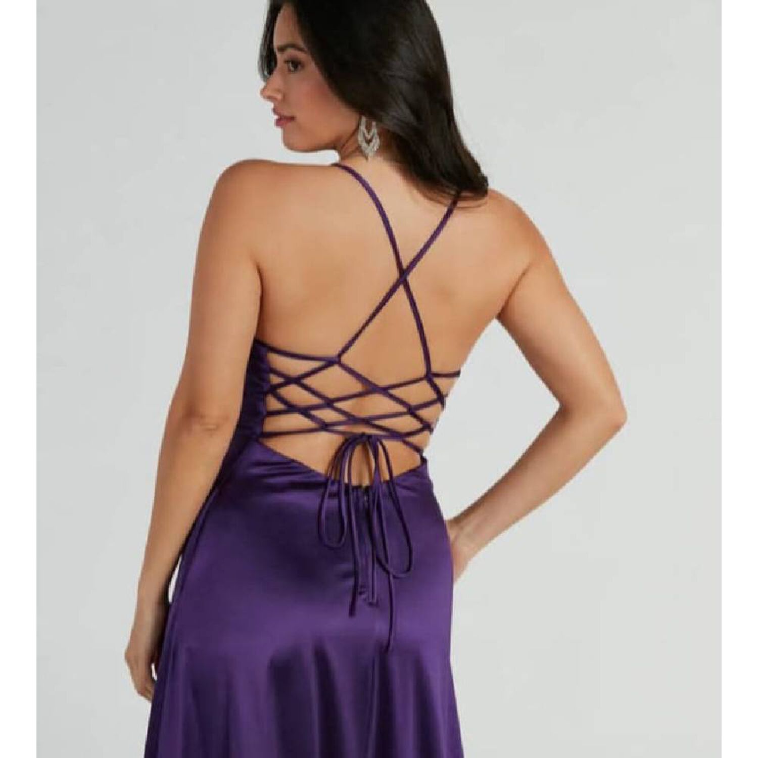 Vestido Satin Maxi - Lucila image number 2.0
