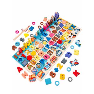 Juego Educativo Montessori Tablero Did&aacute;ctico De Figuras