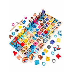 Juego Educativo Montessori Tablero Did&aacute;ctico De Figuras