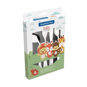 Juego De Cubiertos Para Ni&ntilde;os Acero Inoxidable Tramontina 4 Piezas