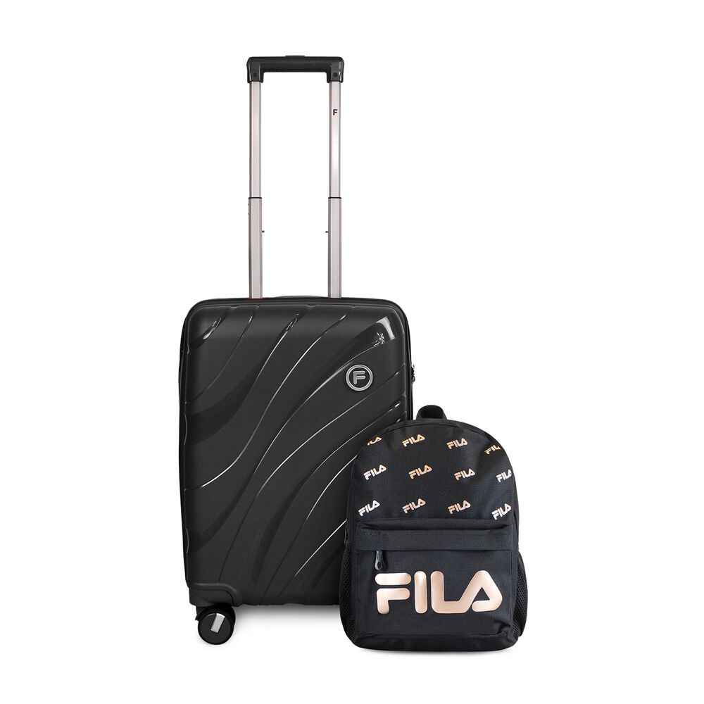 Pack Maleta Cabina S Lola 10kg + Mochila Urbanix Fila 16lts Negro-rose Gold image number 0.0