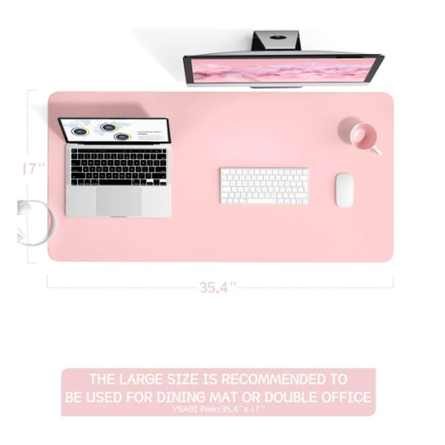 Alfombrilla Mousepad Reversible Rosa image number 4.0