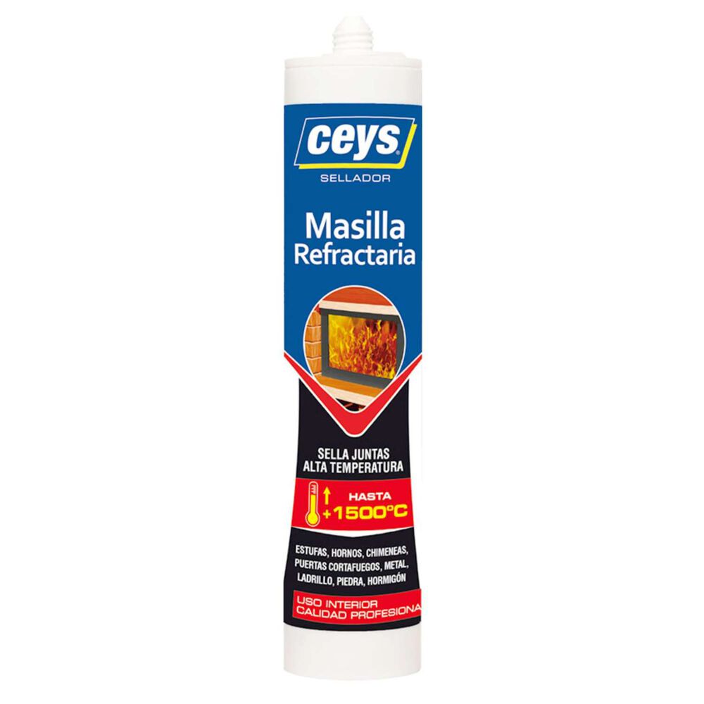 Masilla Refractaria Negro 310ml - Ceys image number 0.0