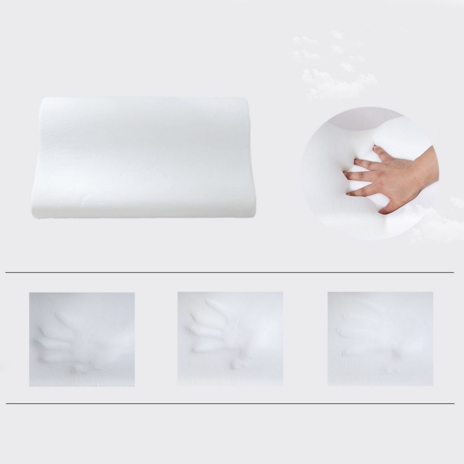 Pack 2 Almohadas Terap&eacute;utica Viscoel&aacute;stica Memory Foam 50 Cm X 30 Cm X 10 Cm image number 5.0
