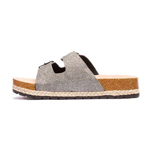 Sandalia Mujer Gris Gurami Chancleta