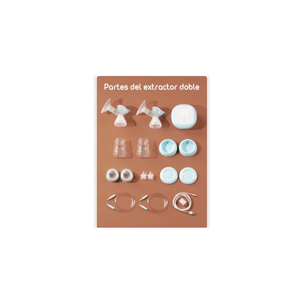 Extractor De Leche Doble Inalambrico Nevi By Lubabycas image number 3.0