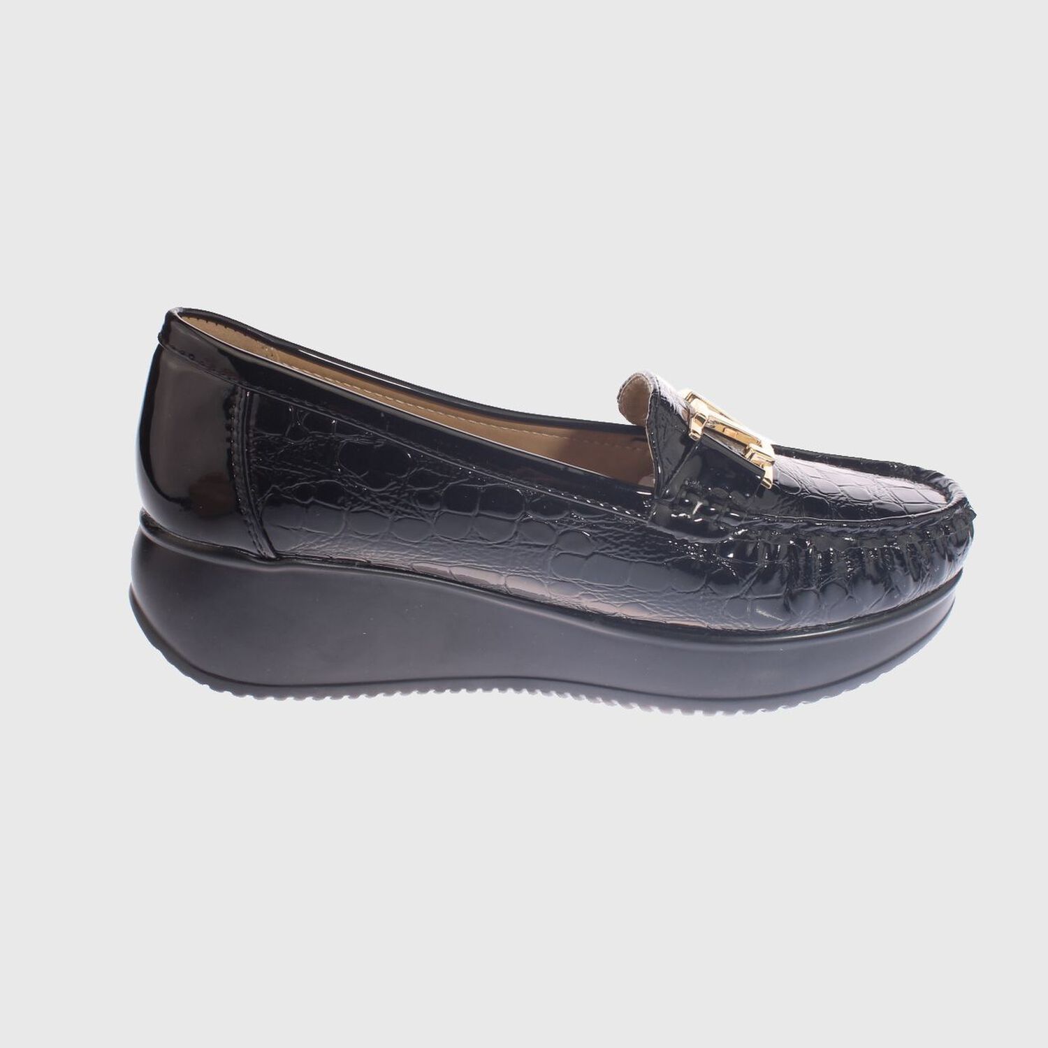 Mocas&iacute;n Platafoma Negro Hualun Art. 5h79black image number 3.0