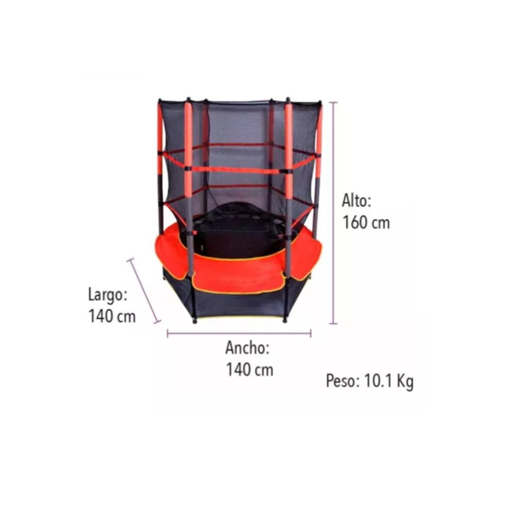 Cama Elástica Saltarina Trampolín Para Niños 1.4m Con Malla image number 5.0