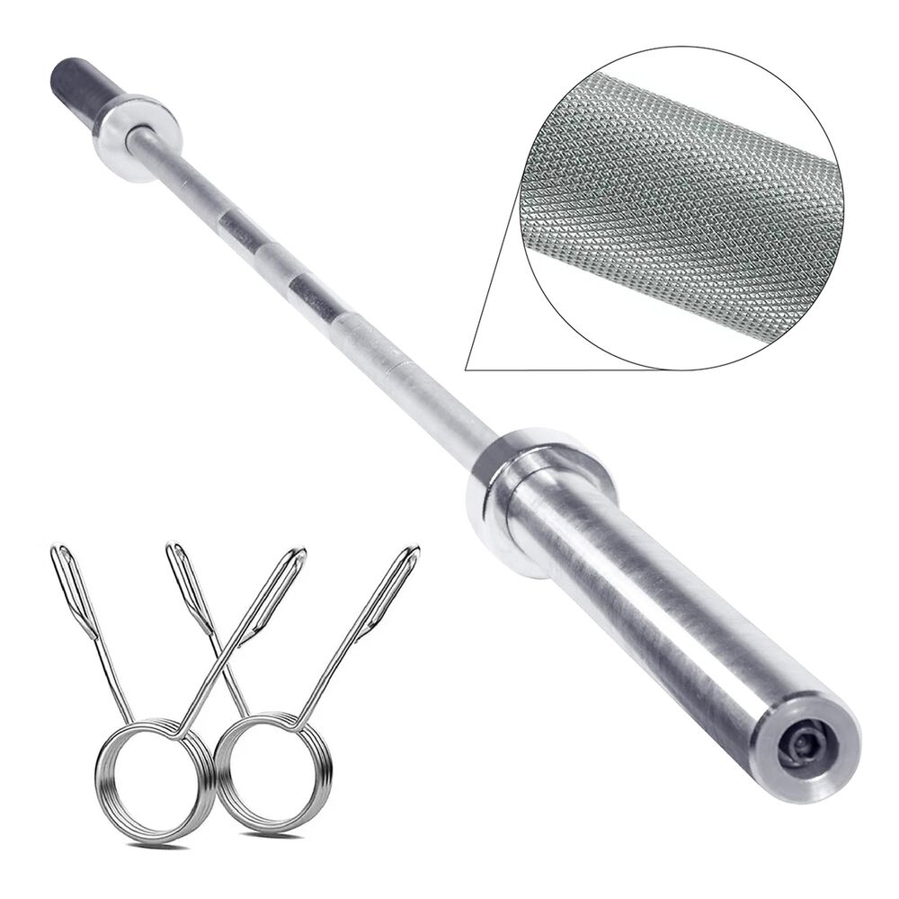 Barra Olimpica Recta Overfit 20kg 220cm Cromada Fitness image number 0.0