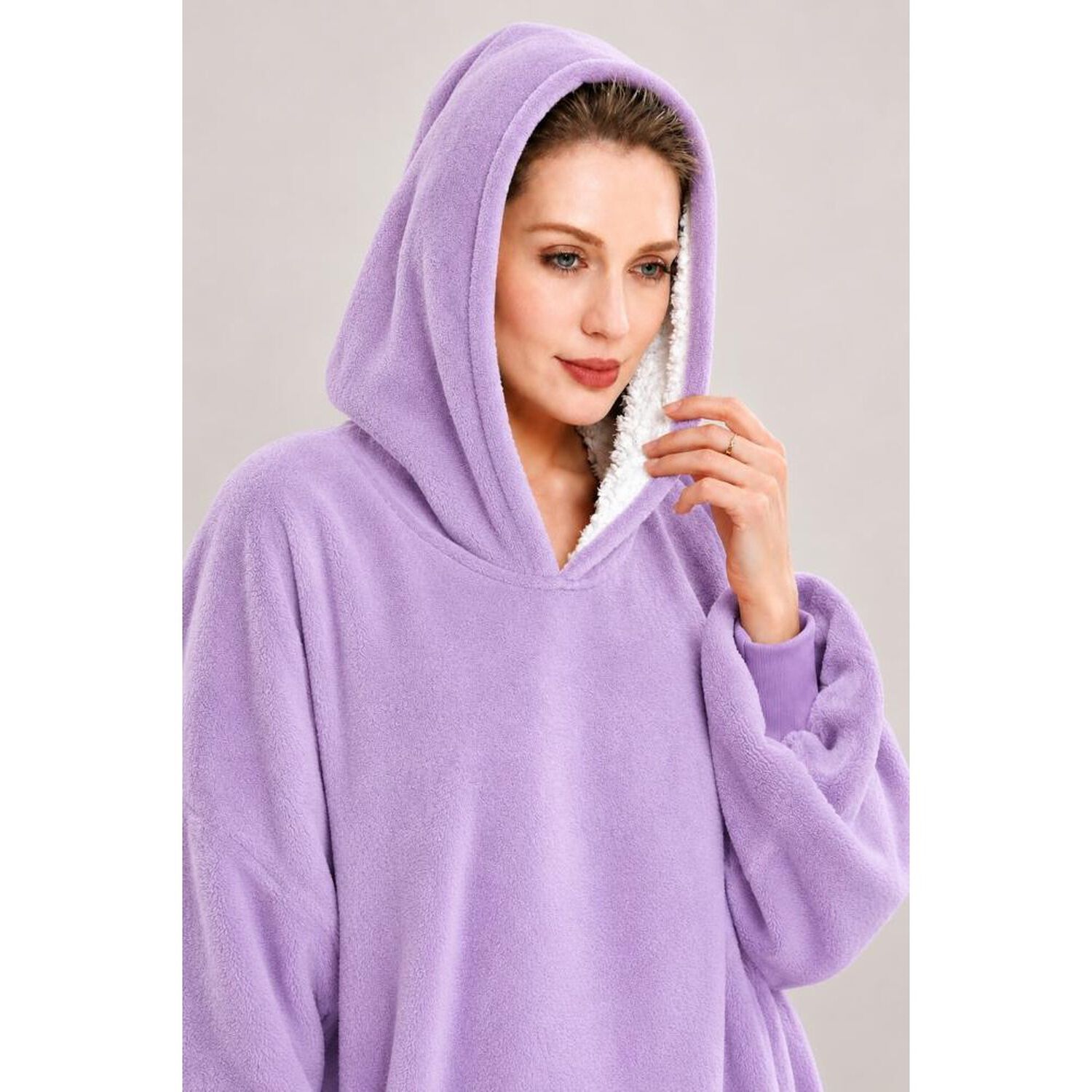 Poleron Felpa Capucha Manta Polar Invierno Unisex Talla Unic image number 32.0