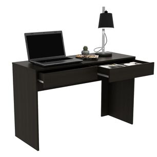 Escritorio Moderno Con 2 Cajones 75x120x45 Cm Negro