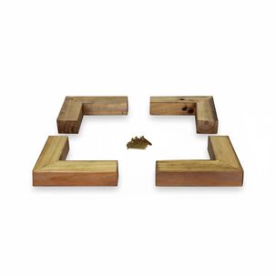 Kit 4 Unidades Pata Para Sill&oacute;n O Base Europea Tipo L 4,5 Cm Altura