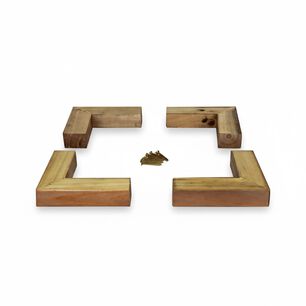 Kit 4 Unidades Pata Para Sill&oacute;n O Base Europea Tipo L 4,5 Cm Altura
