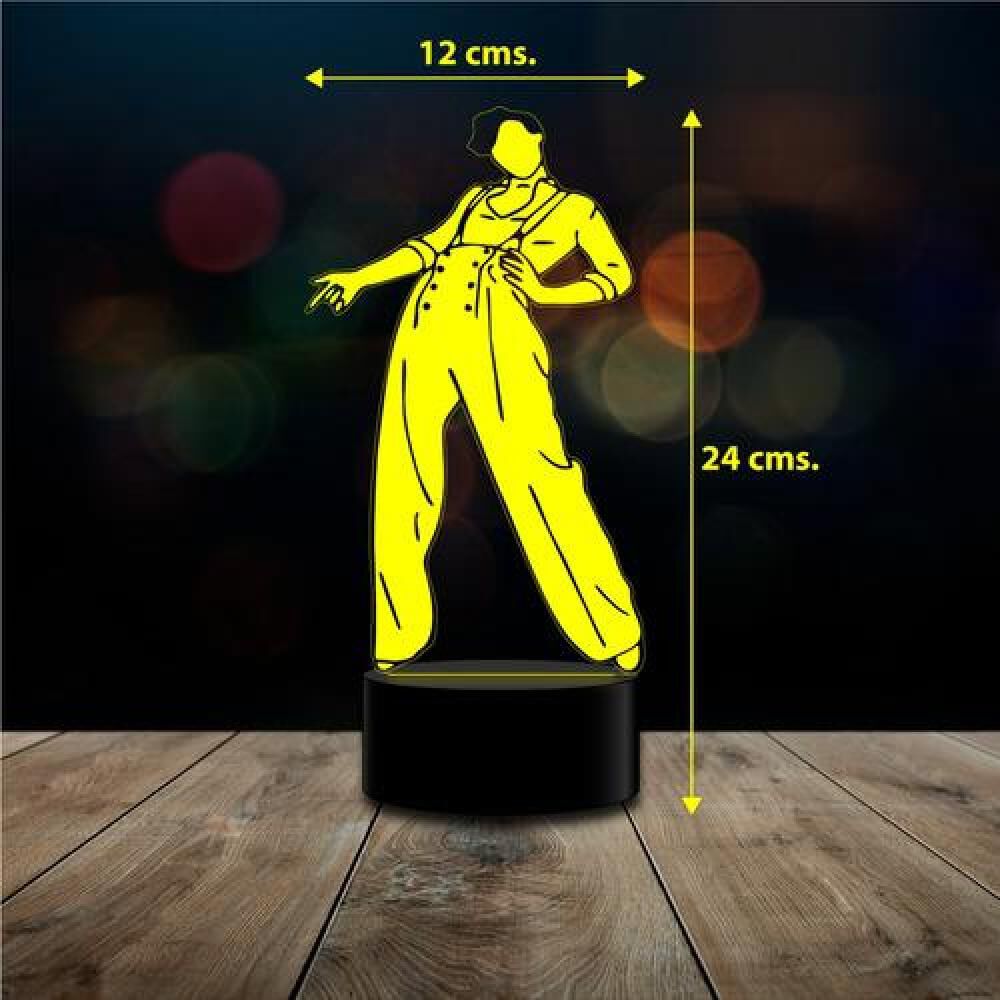 Lampara 3d Harry Styles Cantante 16 Colores Control Remoto image number 2.0
