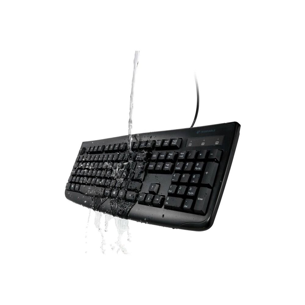 Teclado Kensington For Life Usb Lavable Espa&ntilde;ol Negro image number 1.0