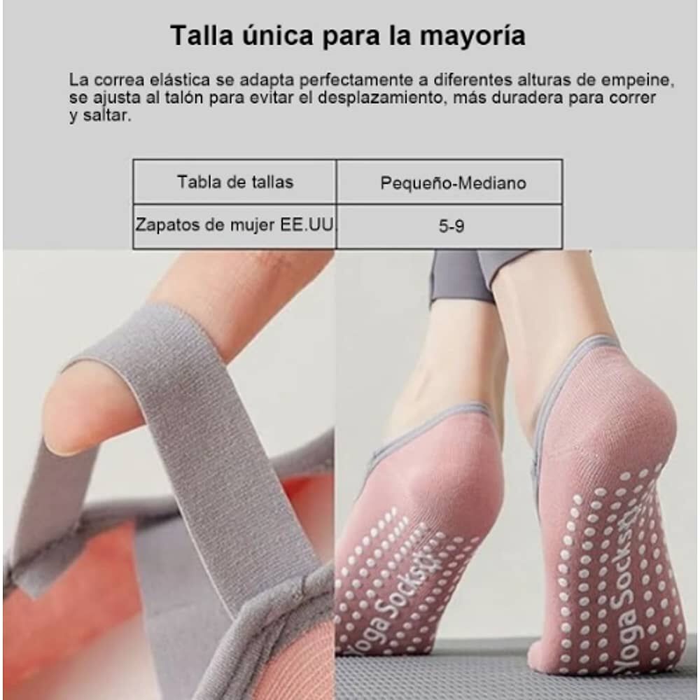 Calcetines Antideslizantes Yoga Pilates Set 5 Pares image number 2.0