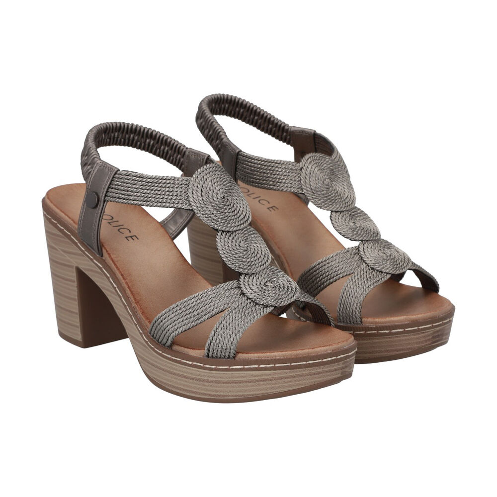 Sandalia Mujer Plata Camila Police image number 4.0