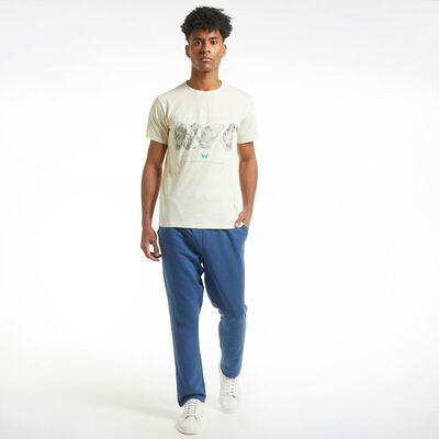 Polera Deportiva Estampado Frontal Manga Corta Hombre Wetland
