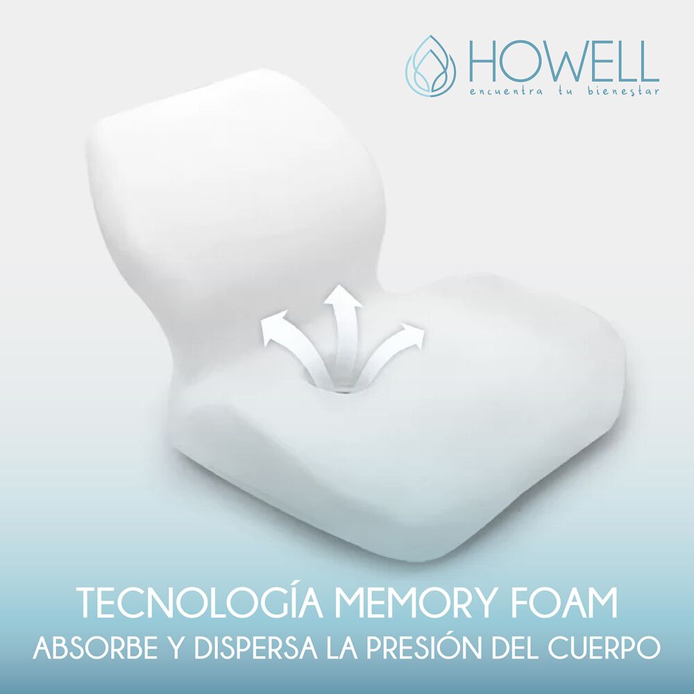 Coj&iacute;n Ortop&eacute;dico Asiento Y Espalda Lumbar 2 En 1 Howell image number 8.0