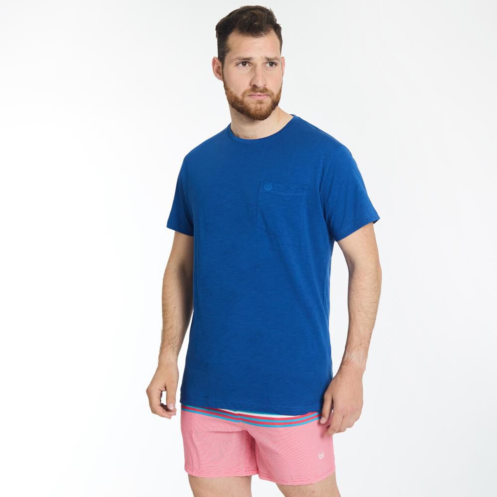 Polera Regular Manga Corta Cuello Redondo Hombre Peroe image number 2.0