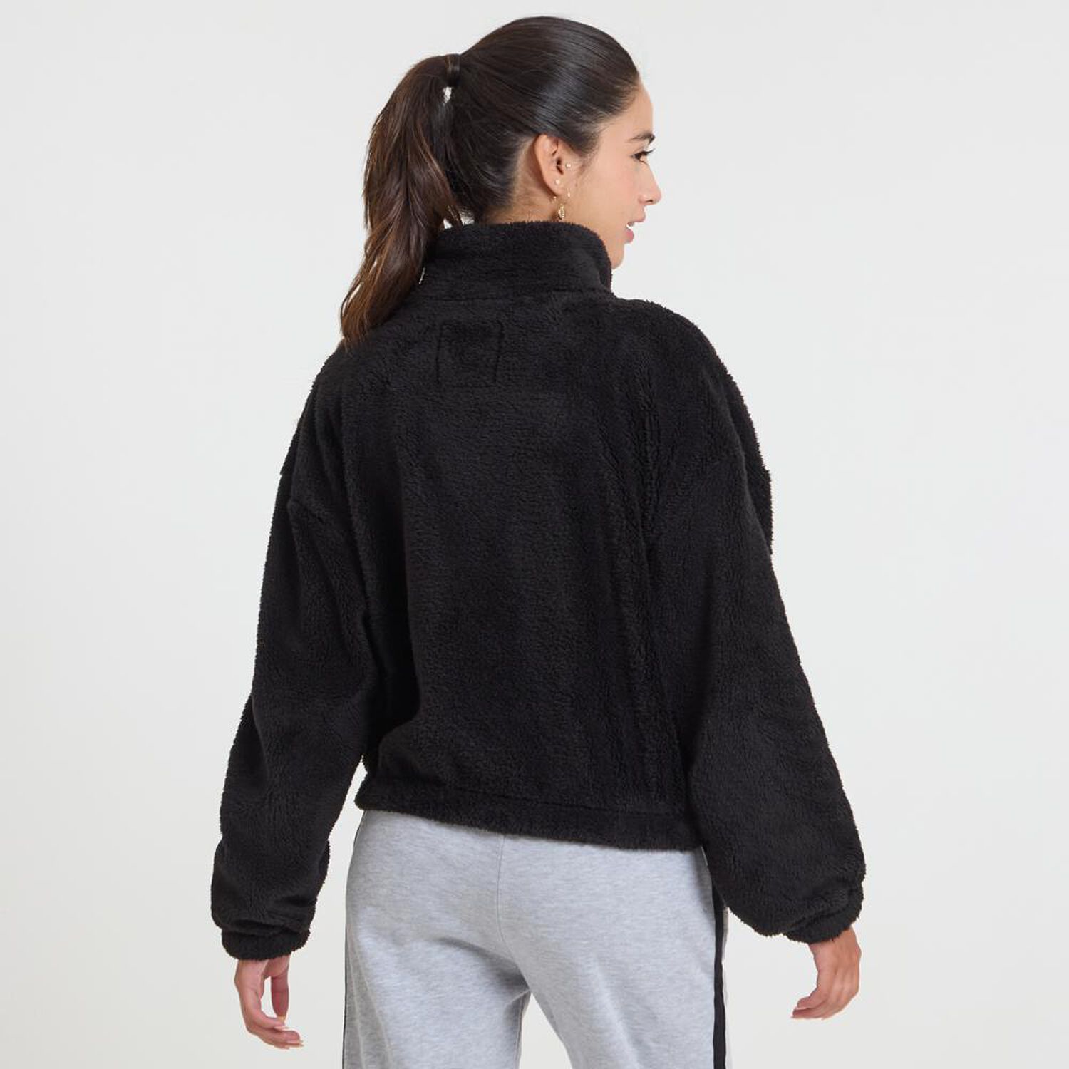 Poler&oacute;n Sherpa Estampado Cuello Alto Mujer Freedom image number 3.0
