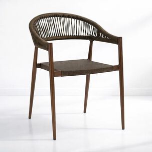 Silla De Terraza Douce - Aluminio Y Rattan