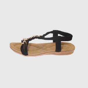 Sandalia Negro V&iacute;a Franca Art. 32110c31116black