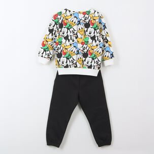 Conjunto Buzo Ni&ntilde;o Print Mickey & Friends Blanco Disney