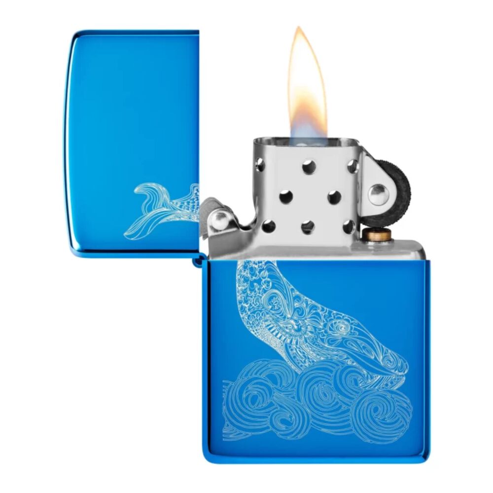 Encendedor Zippo Whale Design Azul Zp20446.mp403922 image number 1.0
