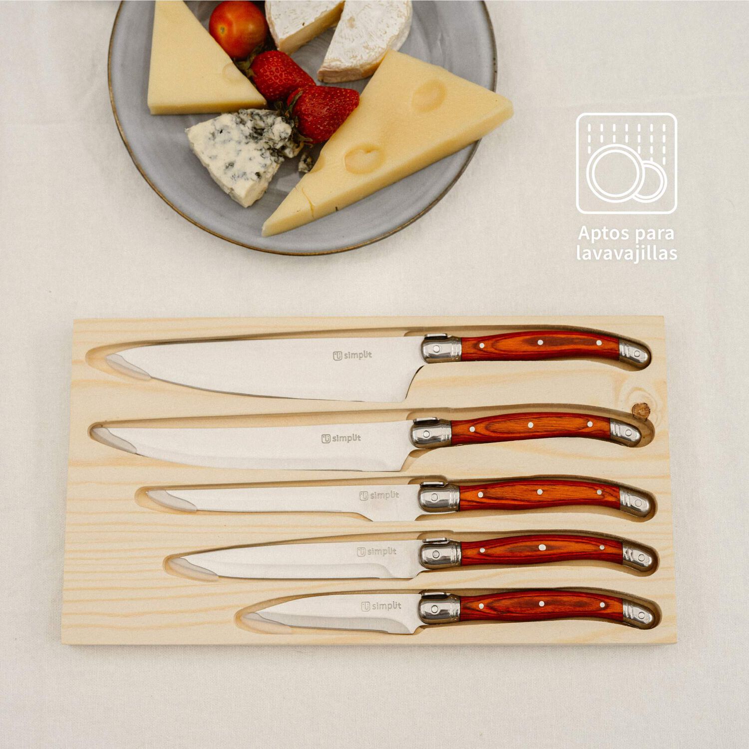 Set Cuchillos 5 Pcs Marsella Acero Inoxidable Simplit image number 5.0
