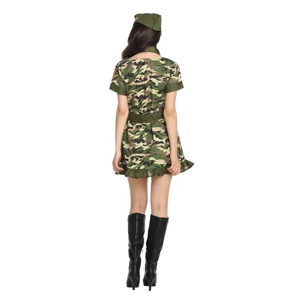 Disfraz Soldado Militar Femenino image number 5.0