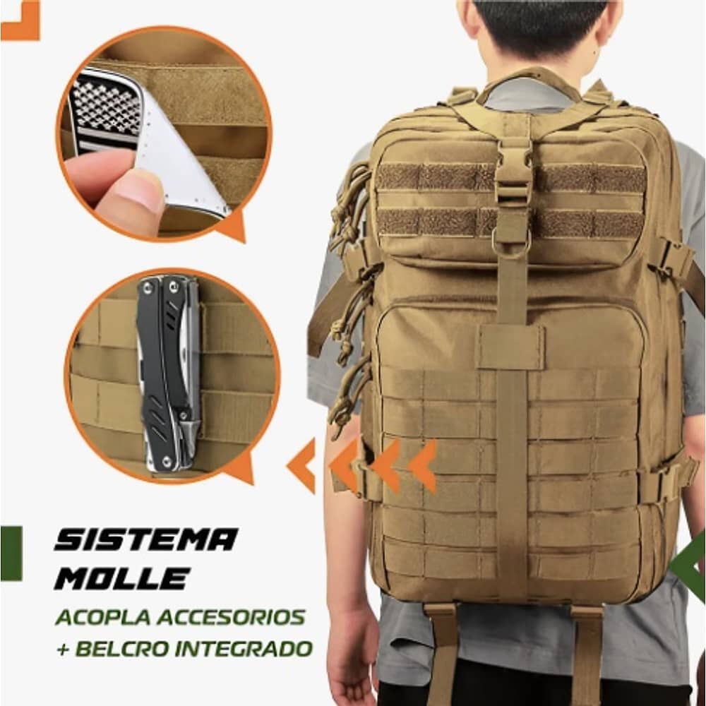 Mochila Tactica Outdoor 45l Impermeable image number 2.0