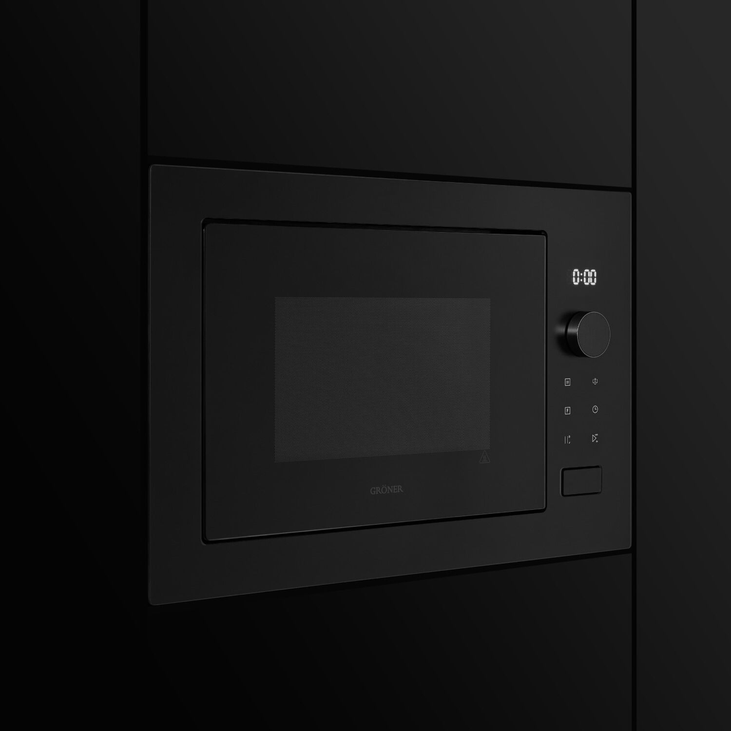 Horno Microondas Empotrable Gr&ouml;ner Black Matte Grill 25l image number 4.0