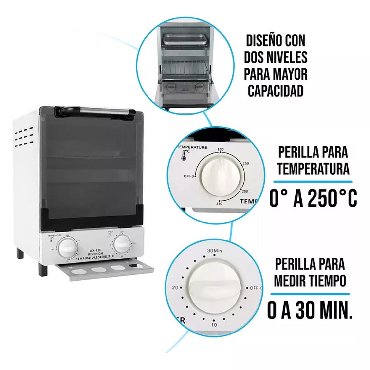 Esterilizador Alta Temperatura Para Herramientas De Spa 12l image number 1.0