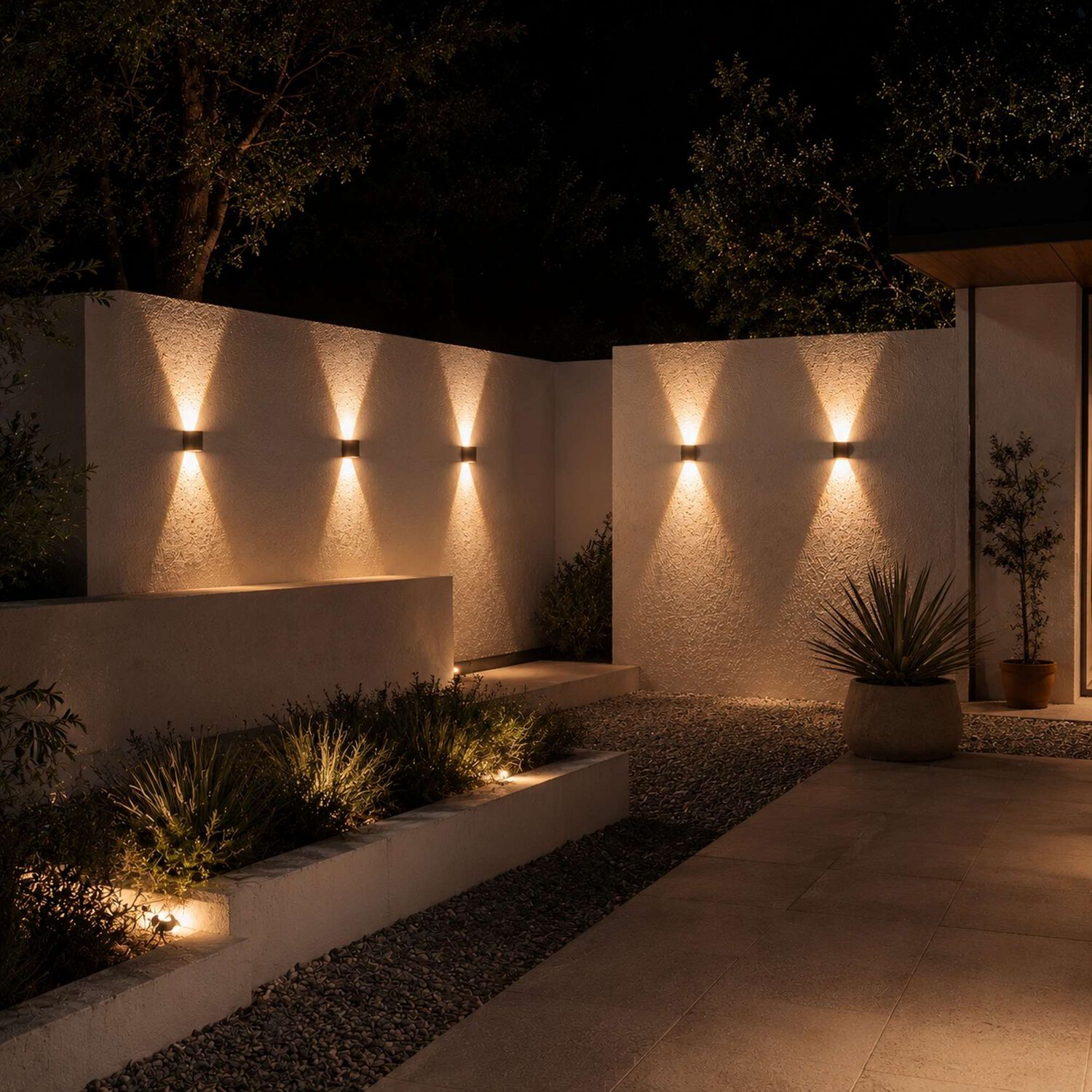 Luminaria Solar De Muro Aplique Cct Bidireccional Exterior image number 5.0