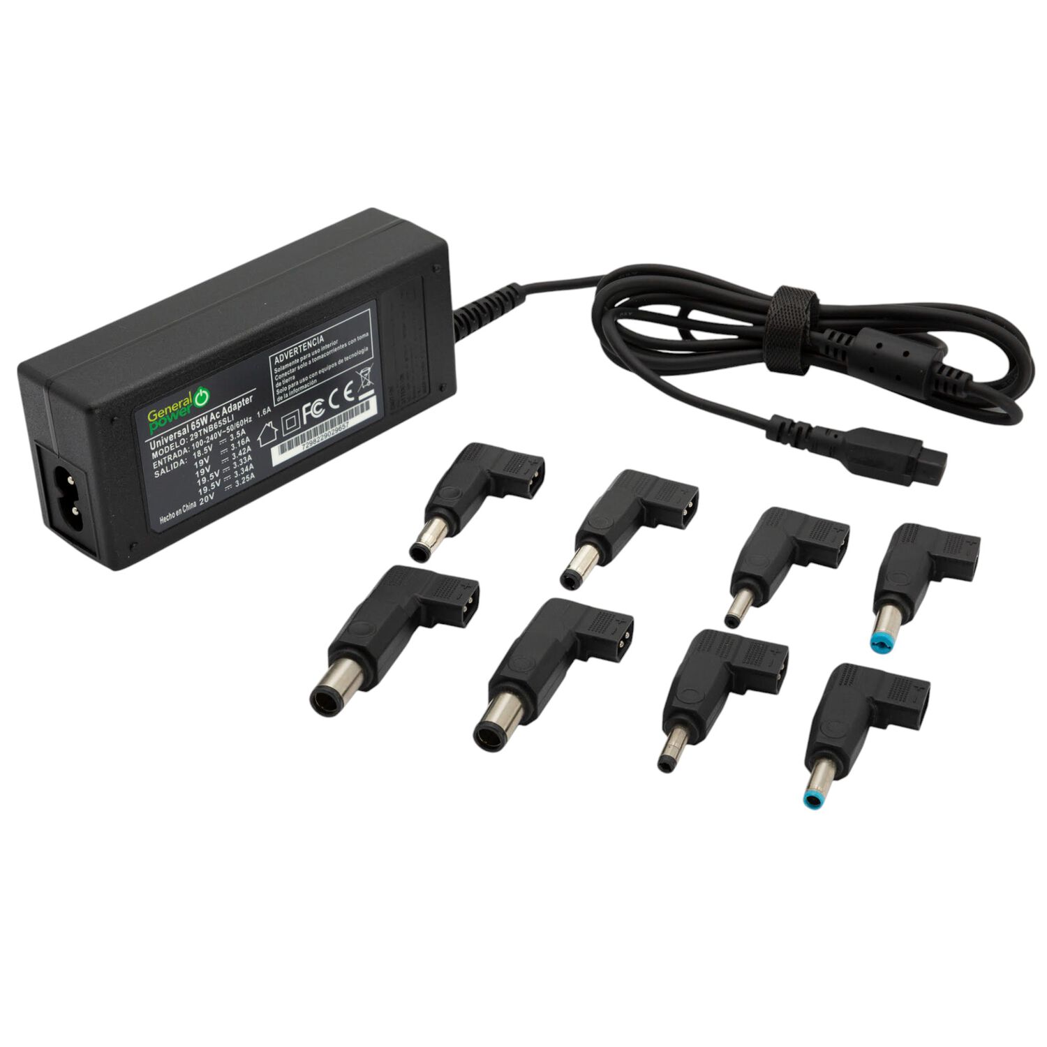 Cargador Universal Notebook Multimarcas Auto Regulable 65w image number 2.0