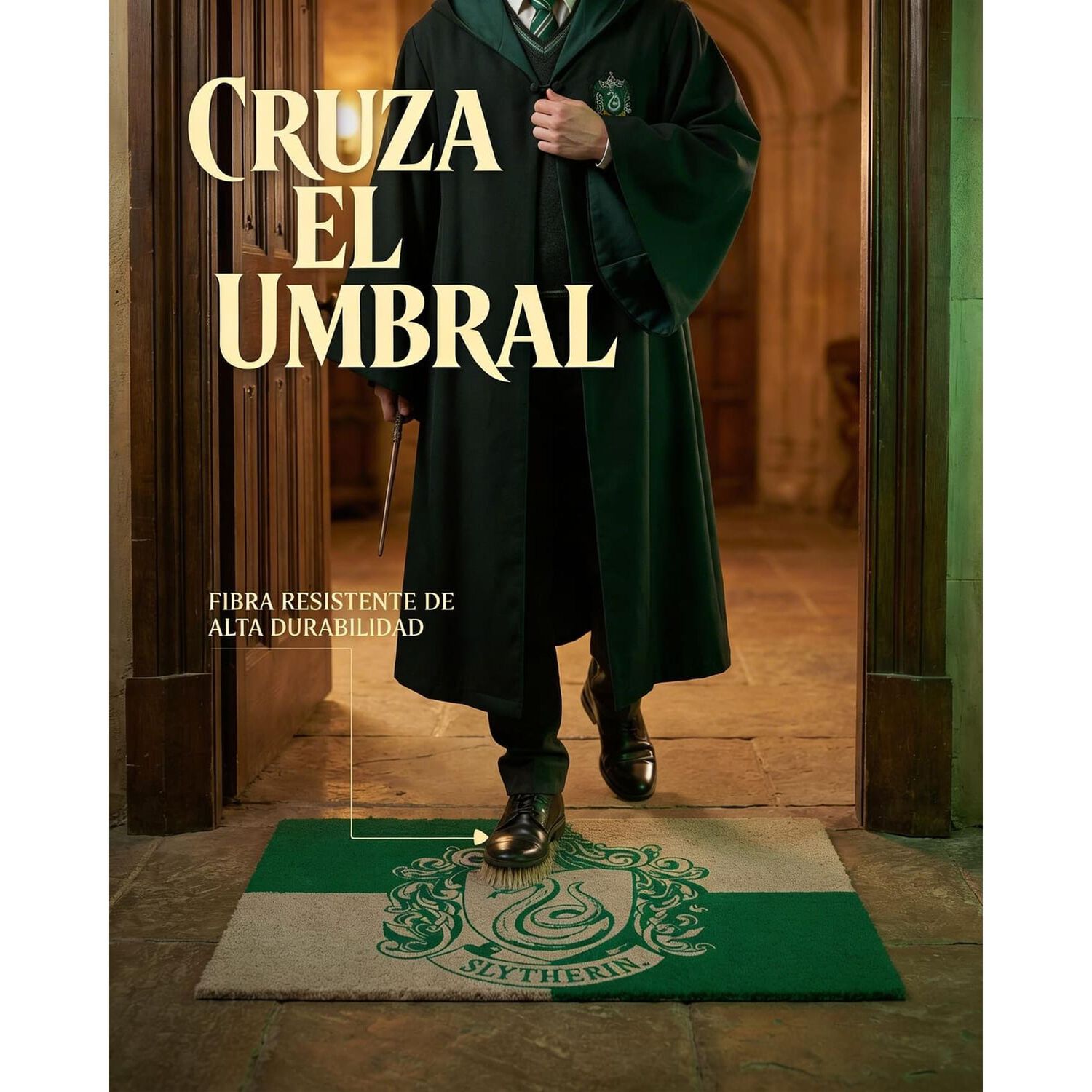 Alfombra Limpiapies Slytherin - Harry Potter image number 1.0