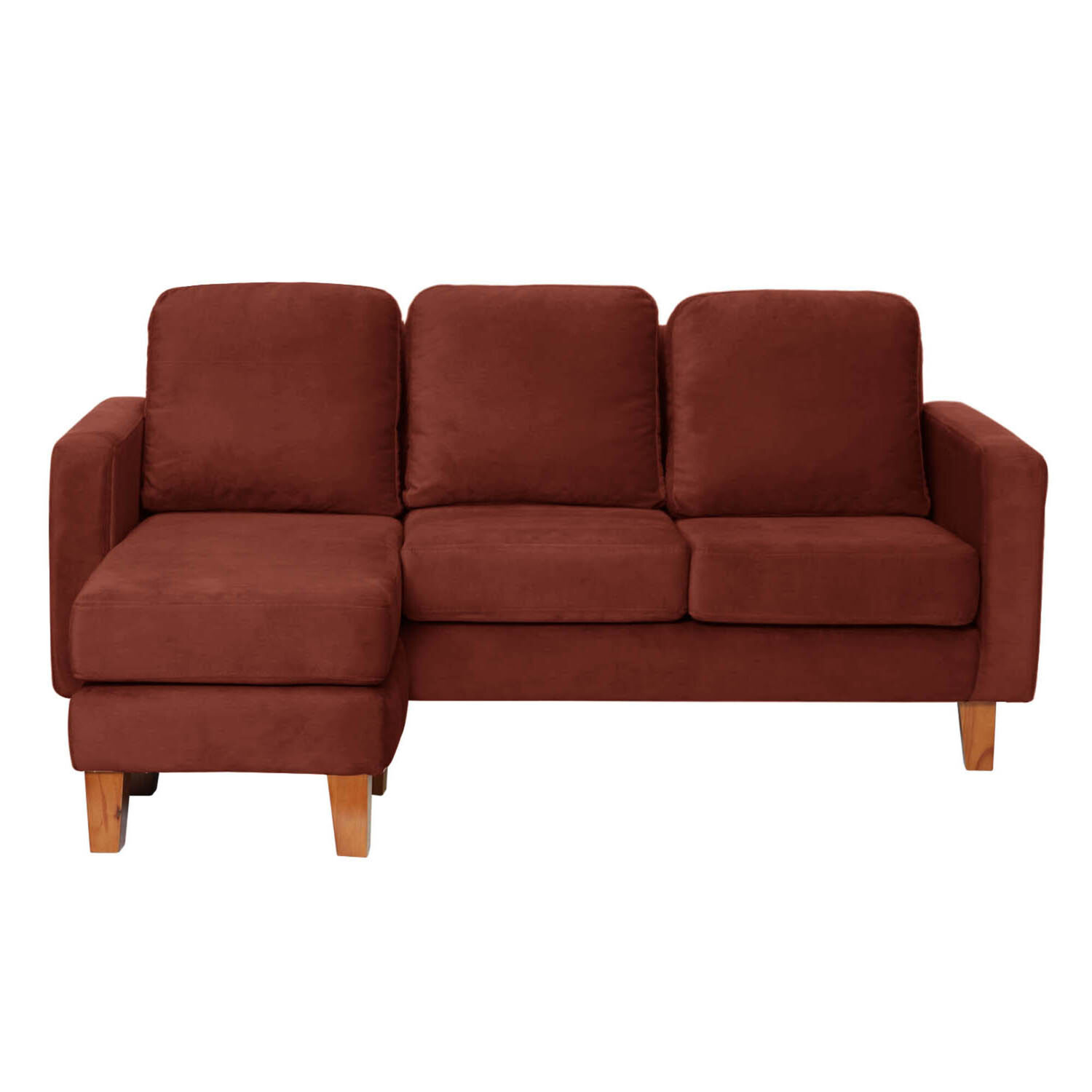 Seccional Venecia Intercambiable Tela Velvet Chocolate image number 3.0