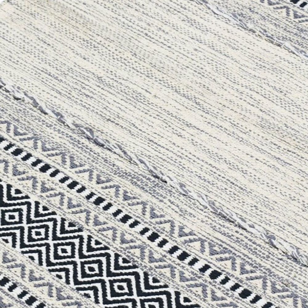 Alfombra Kilim Pequeña Gris Claro image number 1.0